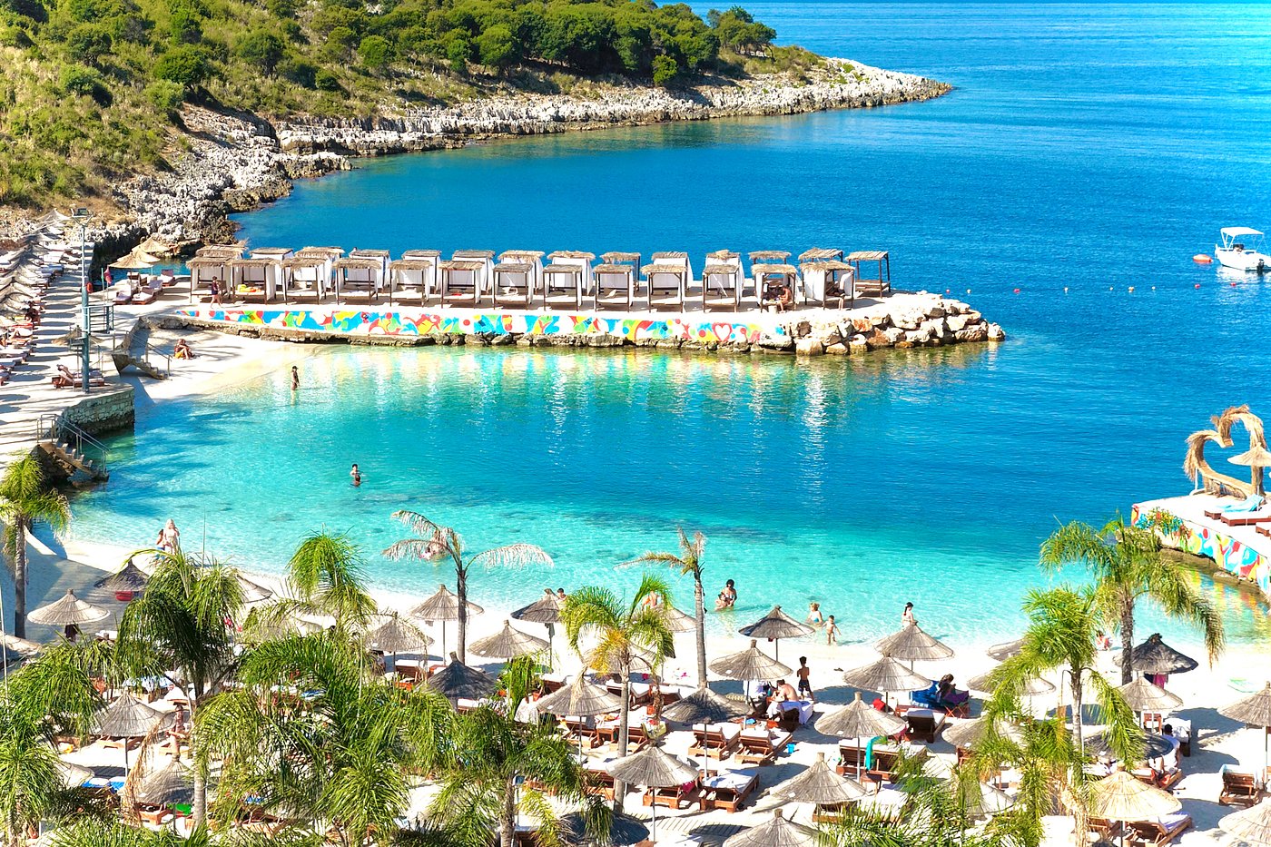 Public beach near Sarandë